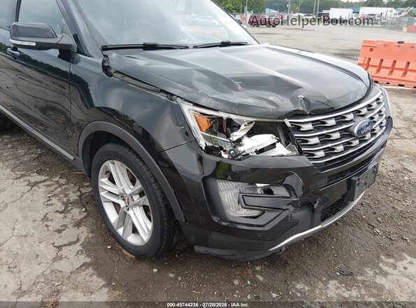 1FM5K8D84HGC28158 2017 FORD EXPLORER Black Vista frontal