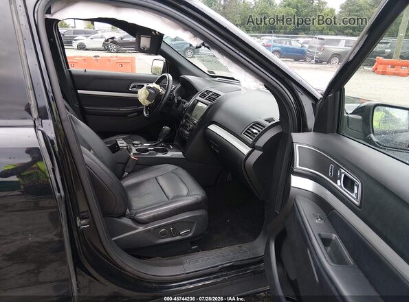 1FM5K8D84HGC28158 2017 FORD EXPLORER Black Vista interior delantera