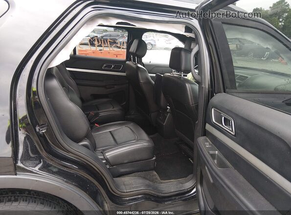 1FM5K8D84HGC28158 2017 FORD EXPLORER Black Vista de la etiqueta del VIN