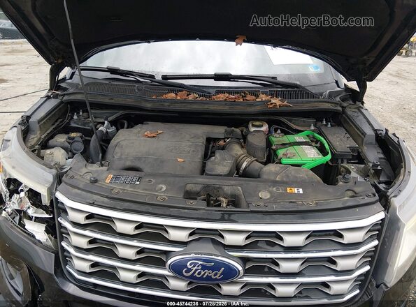 1FM5K8D84HGC28158 2017 FORD EXPLORER Black Vista trasera