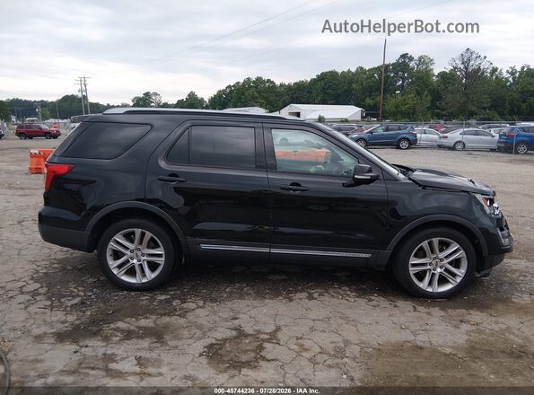 1FM5K8D84HGC28158 2017 FORD EXPLORER Black Vista interior trasera