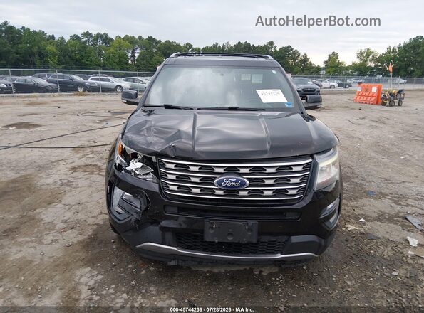 1FM5K8D84HGC28158 2017 FORD EXPLORER Black Vista del cuadro de instrumentos
