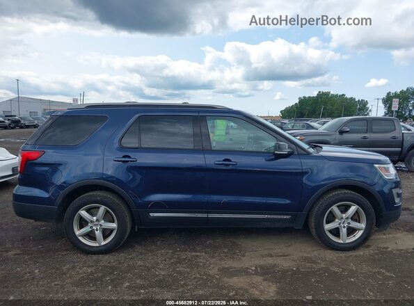 1FM5K8D84HGD51264 2017 FORD EXPLORER Dark Blue Вид задней части салона