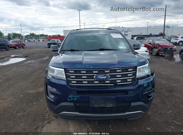 1FM5K8D84HGD51264 2017 FORD EXPLORER Dark Blue Вид щитка приборов