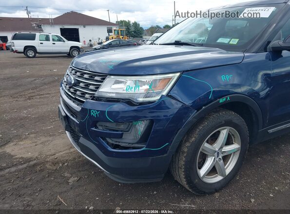 1FM5K8D84HGD51264 2017 FORD EXPLORER Dark Blue Вид спереди