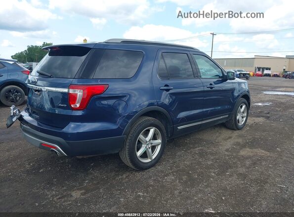 1FM5K8D84HGD51264 2017 FORD EXPLORER Dark Blue Задняя правая четверть