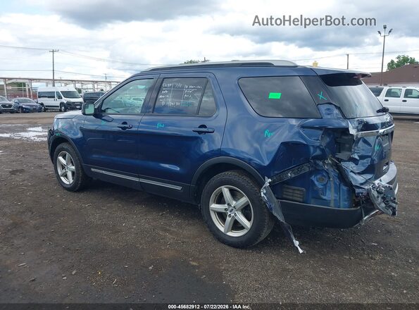 1FM5K8D84HGD51264 2017 FORD EXPLORER Dark Blue Задняя левая четверть