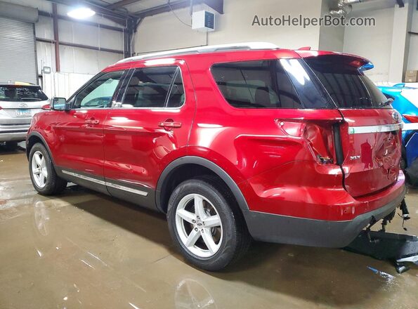 1FM5K8D84HGD51751 2017 FORD EXPLORER Red Задня ліва чверть