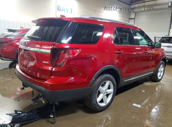 1FM5K8D84HGD51751 2017 FORD EXPLORER Red Задня права чверть