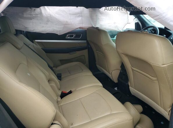1FM5K8D84HGE25248 2017 FORD EXPLORER White Widok wnętrza z tyłu