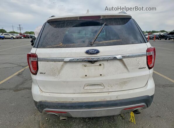 1FM5K8D84HGE25248 2017 FORD EXPLORER White Widok z tyłu