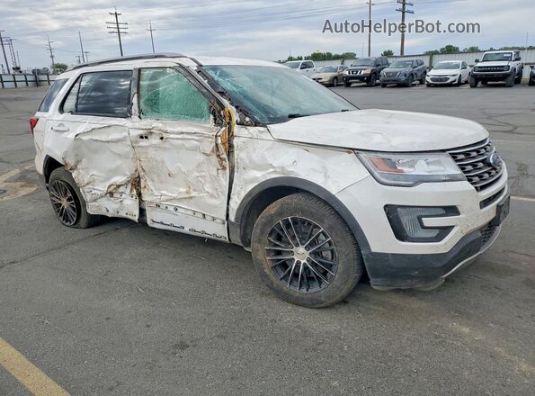 1FM5K8D84HGE25248 2017 FORD EXPLORER White Przód prawy