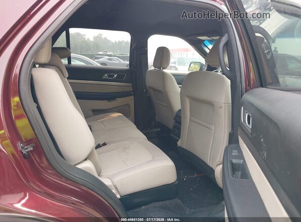 1FM5K8D84JGA39435 2018 FORD EXPLORER Maroon Вид наклейки з VIN-кодом