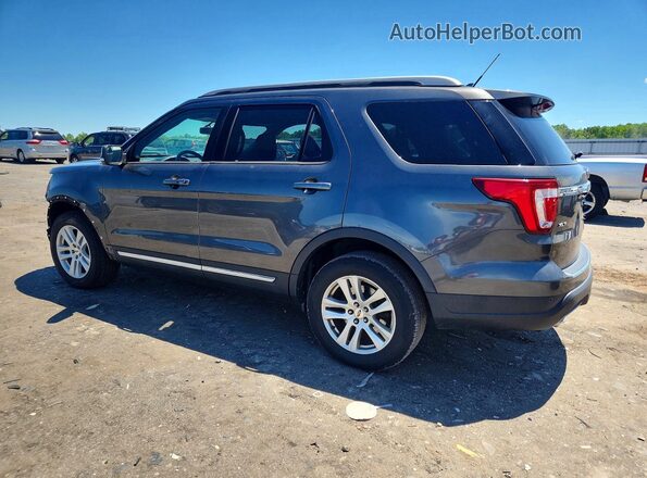 1FM5K8D84JGC64597 2018 FORD EXPLORER Gray Trasero izquierdo