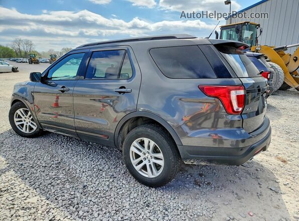 1FM5K8D84JGC68262 2018 FORD EXPLORER Gray Հետևի ձախ