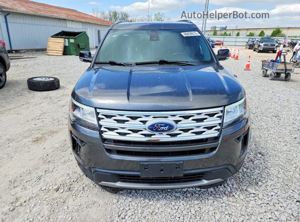 1FM5K8D84JGC68262 2018 FORD EXPLORER Gray Դիմացի տեսք