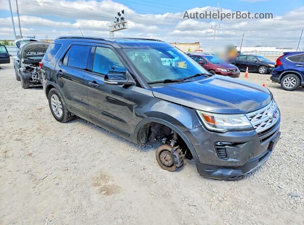 1FM5K8D84JGC68262 2018 FORD EXPLORER Gray Առջևի աջ