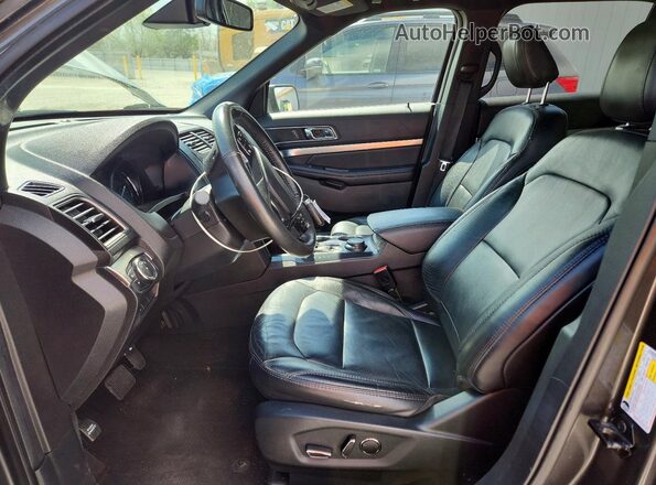 1FM5K8D84JGC68262 2018 FORD EXPLORER Gray Սալոնի դիմացի տեսք