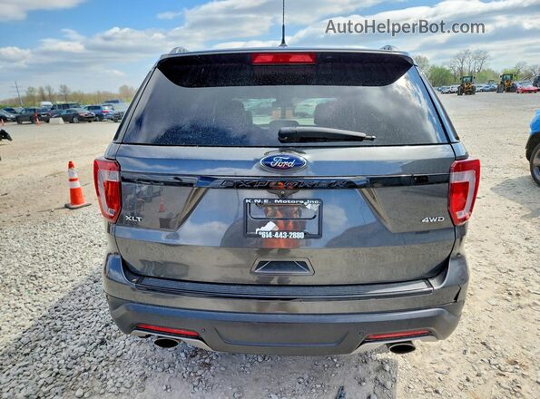 1FM5K8D84JGC68262 2018 FORD EXPLORER Gray Հետևի տեսք