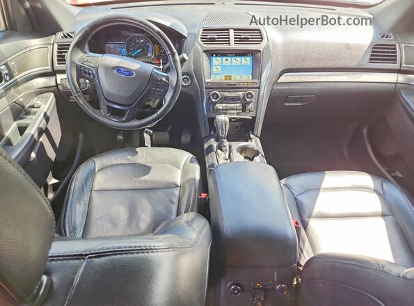 1FM5K8D84JGC68262 2018 FORD EXPLORER Gray Առջևի վահանակի տեսք