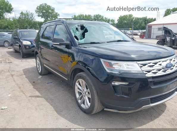 1FM5K8D84KGA06887 2019 FORD EXPLORER Black წინა ხედი