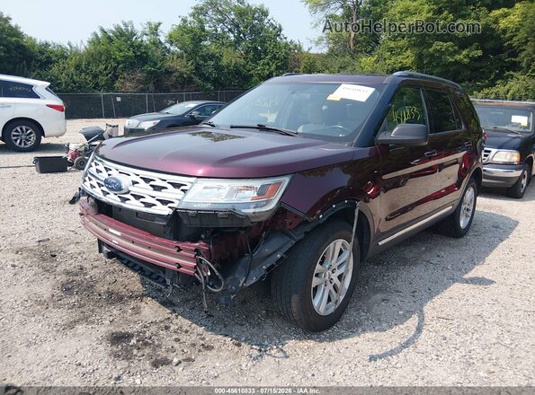 1FM5K8D84KGA95473 2019 FORD EXPLORER Red Przód lewy
