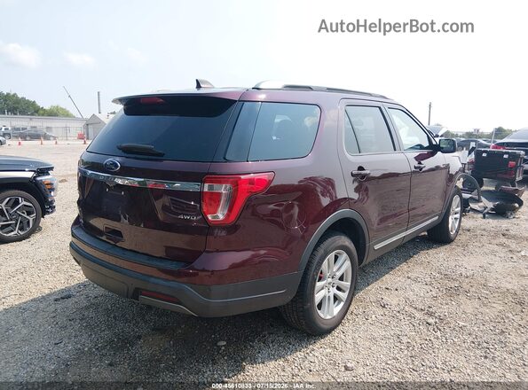 1FM5K8D84KGA95473 2019 FORD EXPLORER Red Tył prawy