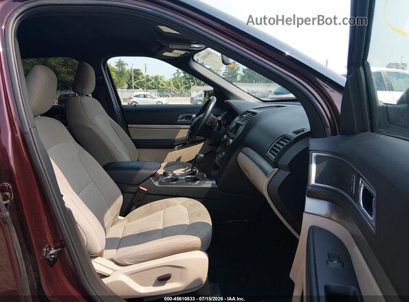 1FM5K8D84KGA95473 2019 FORD EXPLORER Red Widok wnętrza z przodu