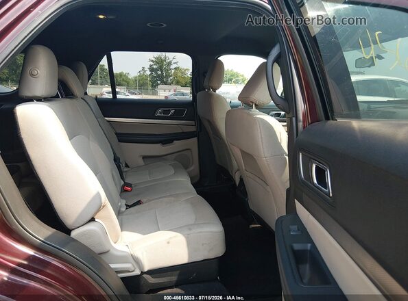 1FM5K8D84KGA95473 2019 FORD EXPLORER Red Widok naklejki z numerem VIN