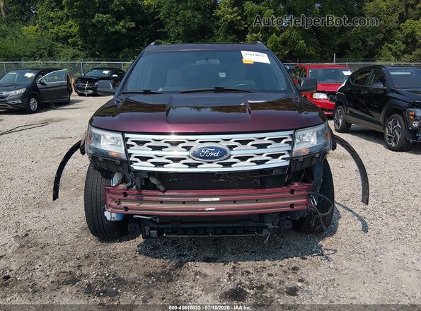 1FM5K8D84KGA95473 2019 FORD EXPLORER Red Widok wnętrza z tyłu