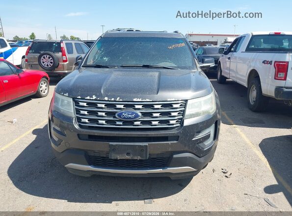 1FM5K8D85GGA29280 2016 FORD EXPLORER Black Widok zestawu wskaźników