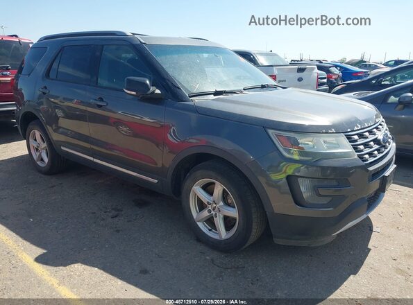 1FM5K8D85GGA29280 2016 FORD EXPLORER Black Widok wnętrza z tyłu