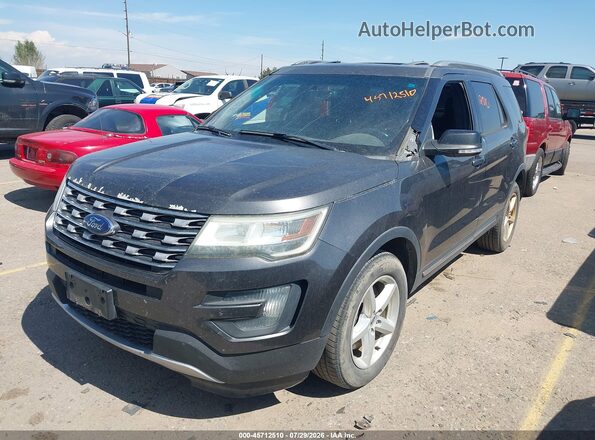 1FM5K8D85GGA29280 2016 FORD EXPLORER Black Przód lewy