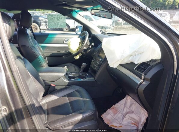 1FM5K8D85GGA42966 2016 FORD EXPLORER Gray Widok wnętrza z przodu