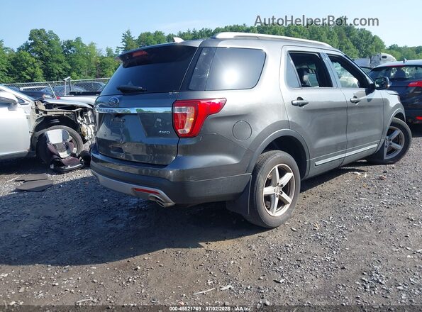 1FM5K8D85GGA42966 2016 FORD EXPLORER Gray Tył prawy