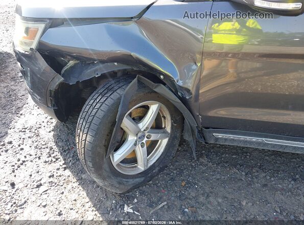 1FM5K8D85GGA42966 2016 FORD EXPLORER Gray Widok z przodu