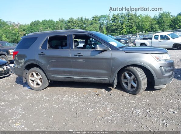 1FM5K8D85GGA42966 2016 FORD EXPLORER Gray Widok wnętrza z tyłu