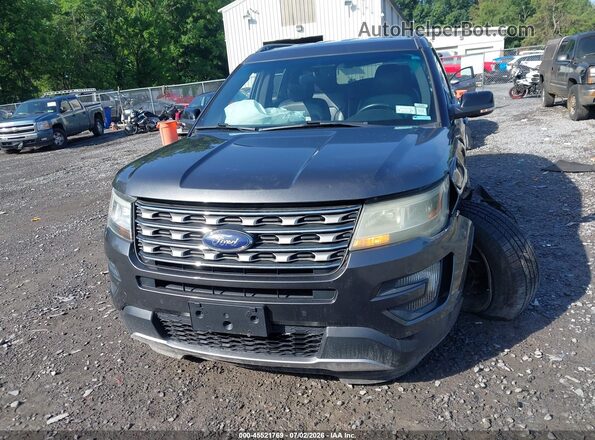 1FM5K8D85GGA42966 2016 FORD EXPLORER Gray Widok zestawu wskaźników