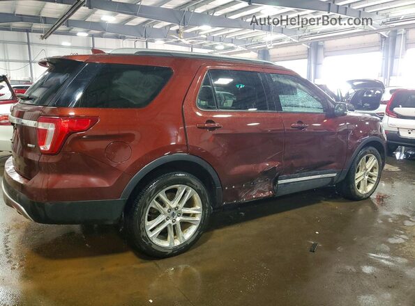 1FM5K8D85GGA95960 2016 FORD EXPLORER Brown Задня права чверть
