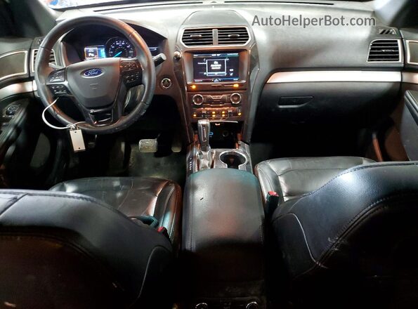 1FM5K8D85GGA95960 2016 FORD EXPLORER Brown Вид панелі приладів