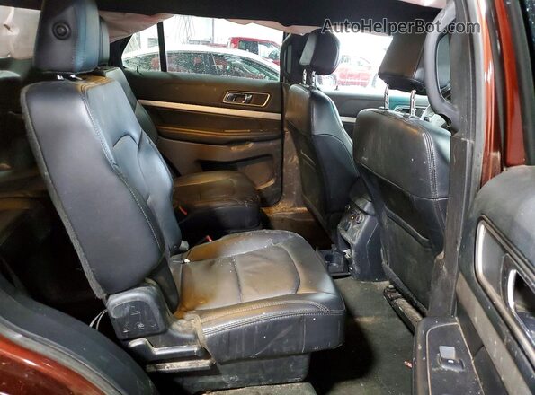 1FM5K8D85GGA95960 2016 FORD EXPLORER Brown Вид задніх сидінь