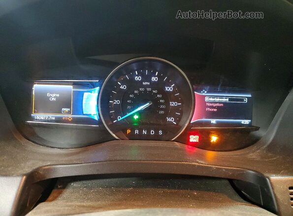 1FM5K8D85GGA95960 2016 FORD EXPLORER Brown Вид щитка приладів