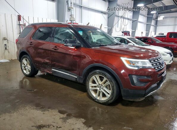 1FM5K8D85GGA95960 2016 FORD EXPLORER Brown Передня права чверть