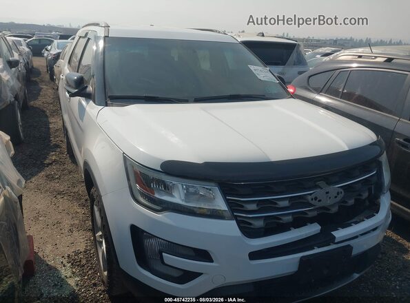 1FM5K8D85GGC03347 2016 FORD EXPLORER White Вид щитка приладів