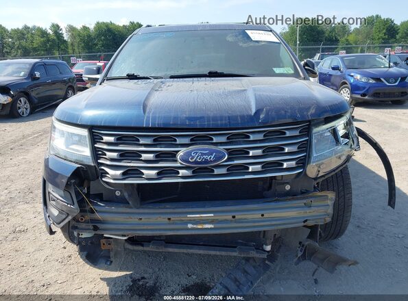 1FM5K8D85GGC69056 2016 FORD EXPLORER Blue Вид задньої частини салону