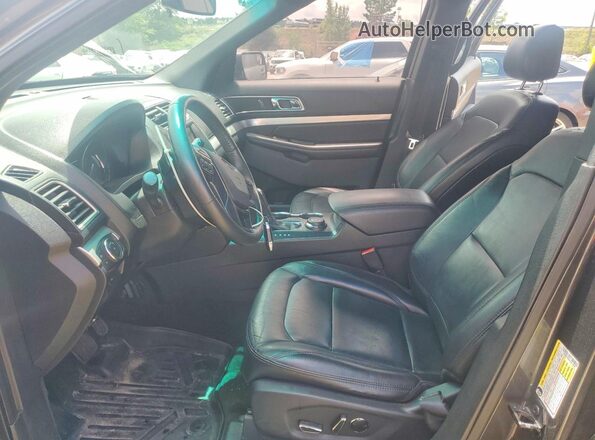 1FM5K8D85GGD19969 2016 FORD EXPLORER Charcoal Vista interior delantera