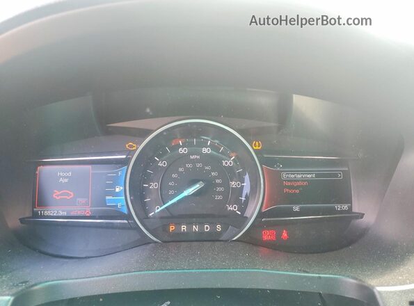 1FM5K8D85GGD19969 2016 FORD EXPLORER Charcoal Vista del cuadro de instrumentos