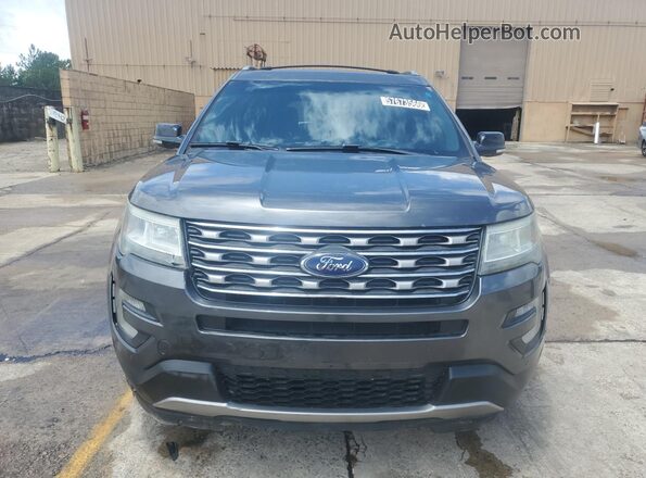 1FM5K8D85GGD19969 2016 FORD EXPLORER Charcoal Vista de la etiqueta del VIN