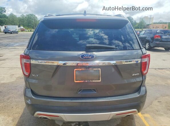 1FM5K8D85GGD19969 2016 FORD EXPLORER Charcoal Vista trasera