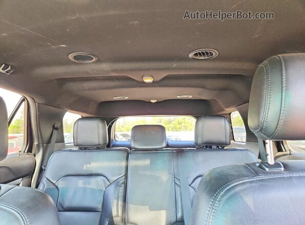 1FM5K8D85HGA30821 2017 FORD EXPLORER Gray უკანა სავარძლების ხედი